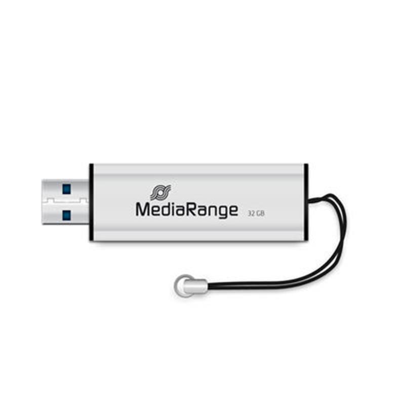 Флеш-накопичувач USB3.0 32GB MediaRange Black/Silver (MR916) | ARAGO
