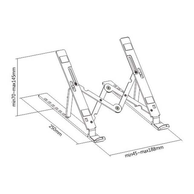 Підставка для ноутбука HiSmart LPS03-3 (HS082826) | ARAGO