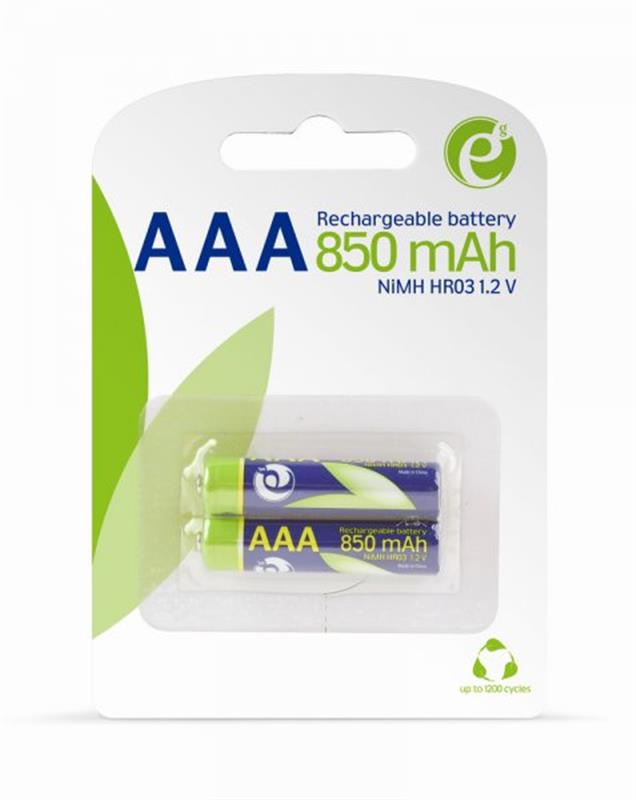 Аккумулятор EnerGenie AAA/HR03 Ni-MH 850 mAh BL 2шт | ARAGO