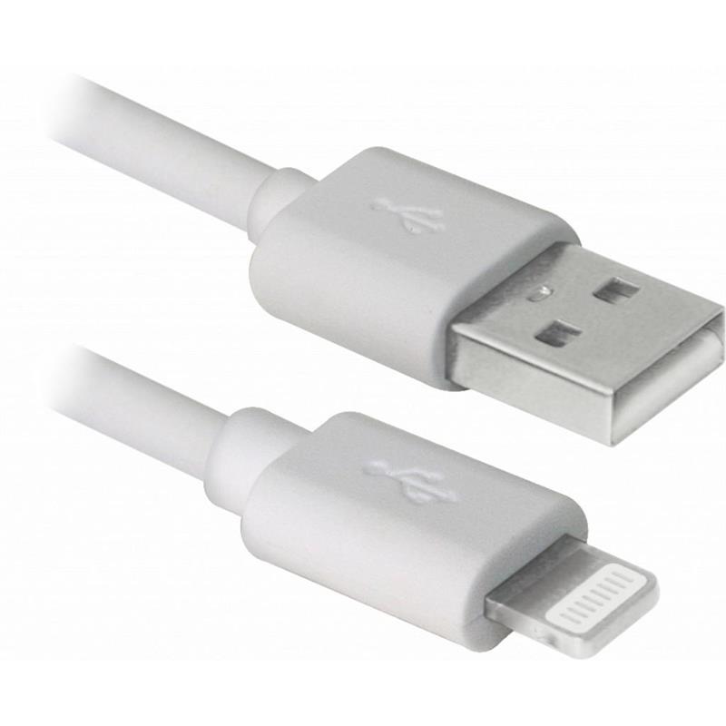 Кабель REAL-EL USB Type-C - Lightning (M/M), 2 м, White  (4743304104697) | ARAGO