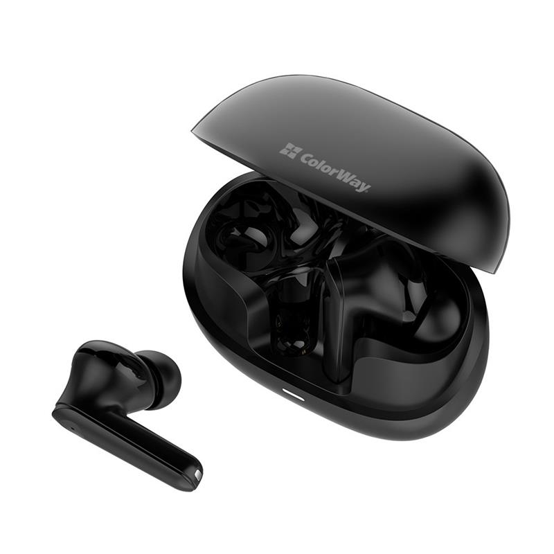 Bluetooth-гарнітура СolorWay Slim TWS-1 Earbuds Long Life Black (CW-TWS1BK1) | ARAGO