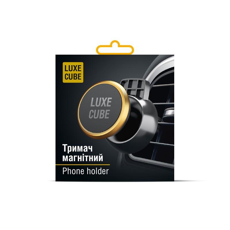 Тримач автомобільний Luxe Cube магнітний Black (8886668686204) | ARAGO