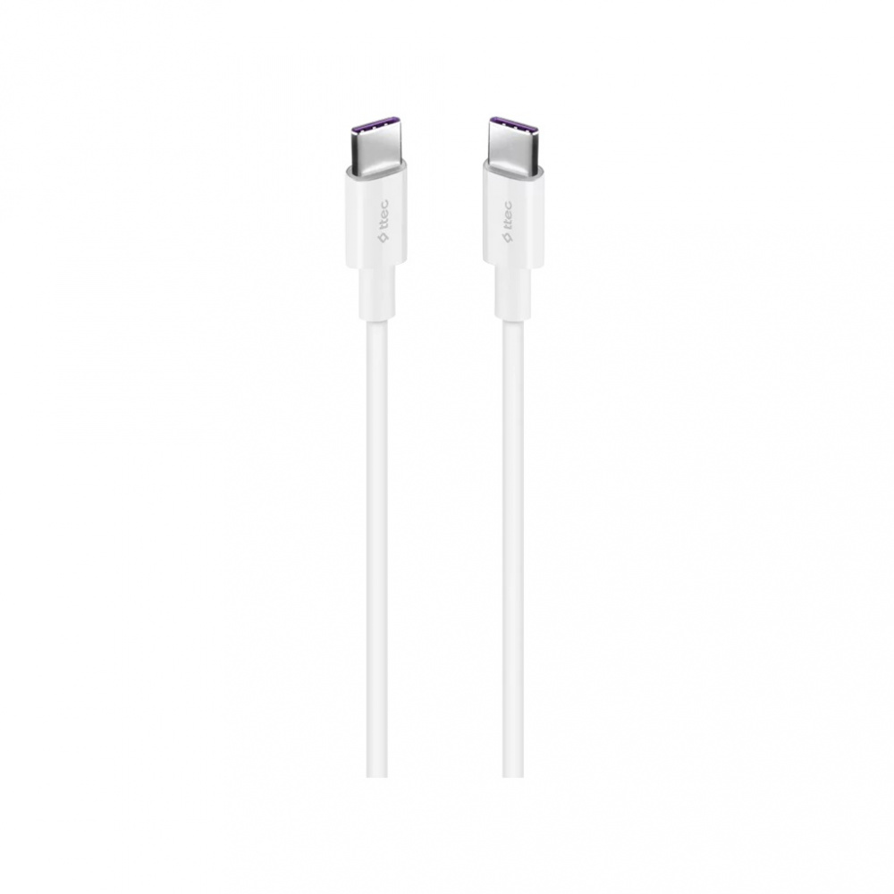 Кабель Ttec USB Type-C - USB Type-C (M/M), 1.5 м, White (2DK49B) | ARAGO