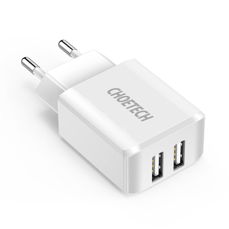 Мережевий зарядний пристрій Choetech (2USBх2A) White (C0030) | ARAGO