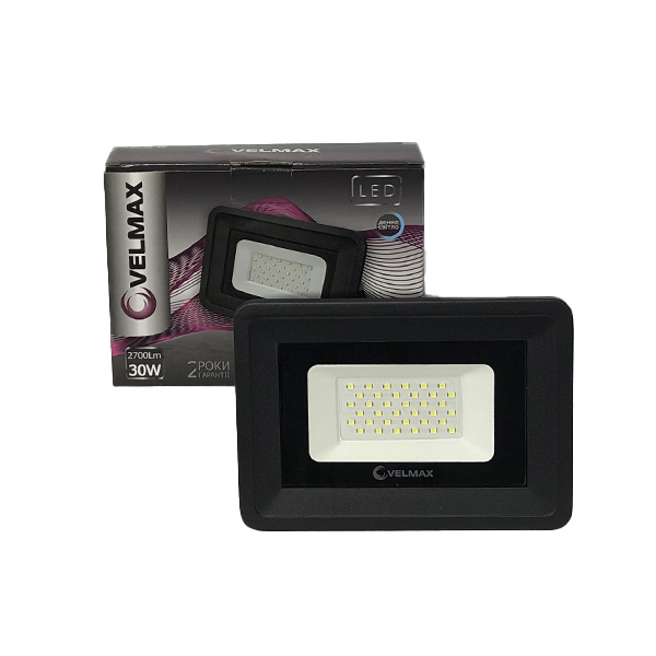 картинка Прожектор світлодіодний LED Velmax, 30W, LED, 2700Lm, 6200К от магазина Компания+
