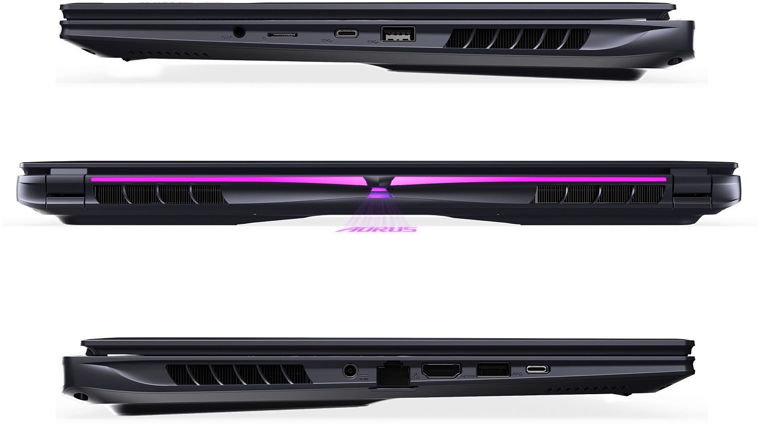 Ноутбук Gigabyte Aorus 16X (2024) (AORUS 16X ASG-63UAC64SH) Midnight Gray | ARAGO