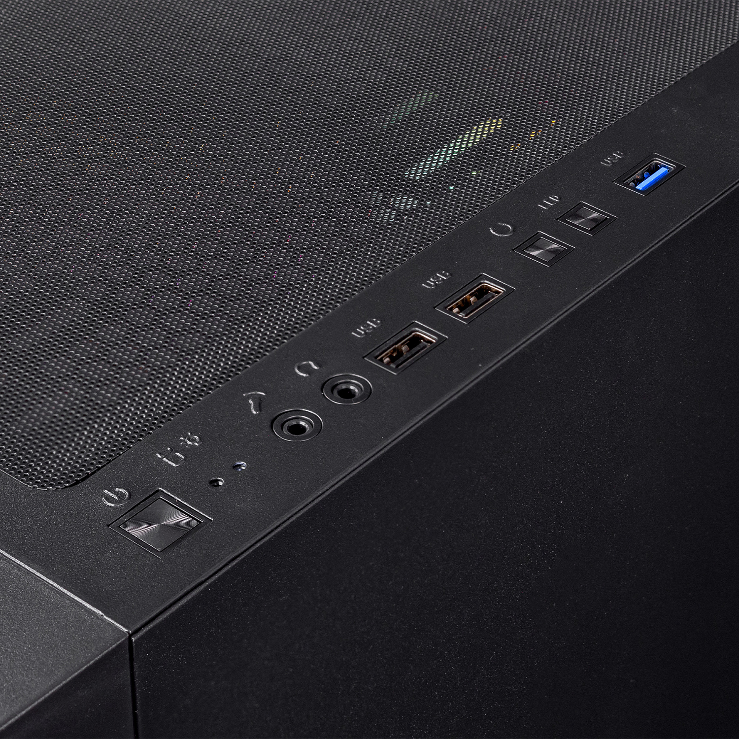 Корпус Prologix E123 Tempered Glass&Mesh Black | ARAGO