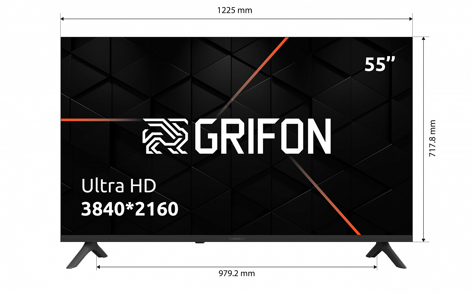 картинка Телевізор Grifon Diva DV55USB от магазина Компания+