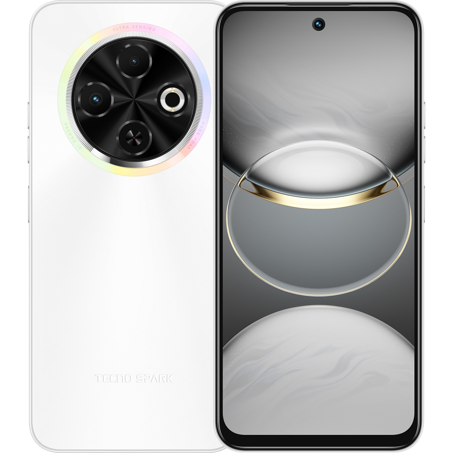 Смартфон Tecno Spark 30C (KL5n) 4/128GB Orbit White (4894947051777) | ARAGO