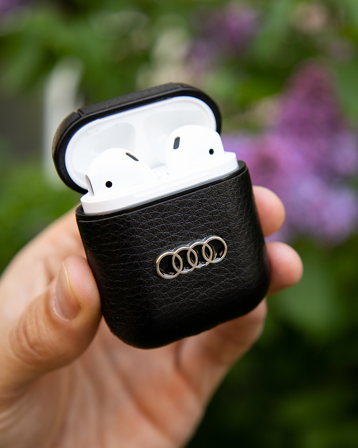 Чехол для Airpods/Airpods2 LEATHER BRANDS Audi | ARAGO
