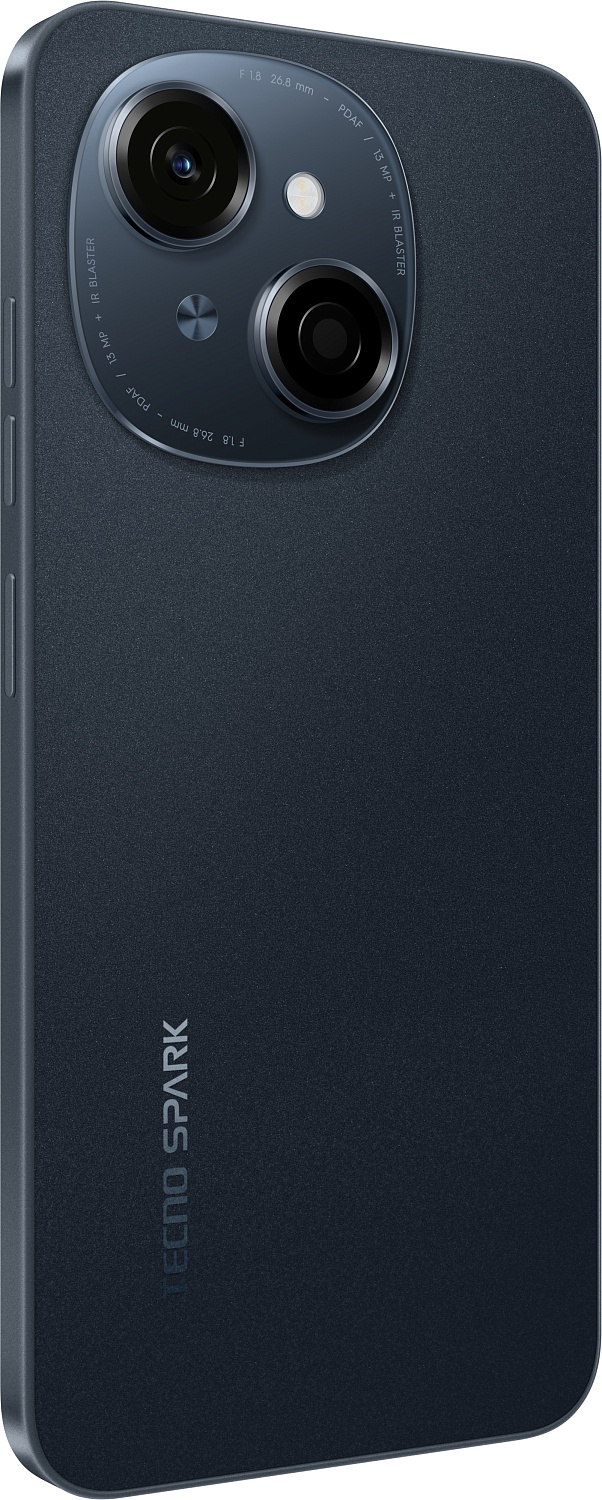 Смартфон Tecno Spark Go 1 (KL4) 4/64GB Startrail Black (4894947036439) | ARAGO