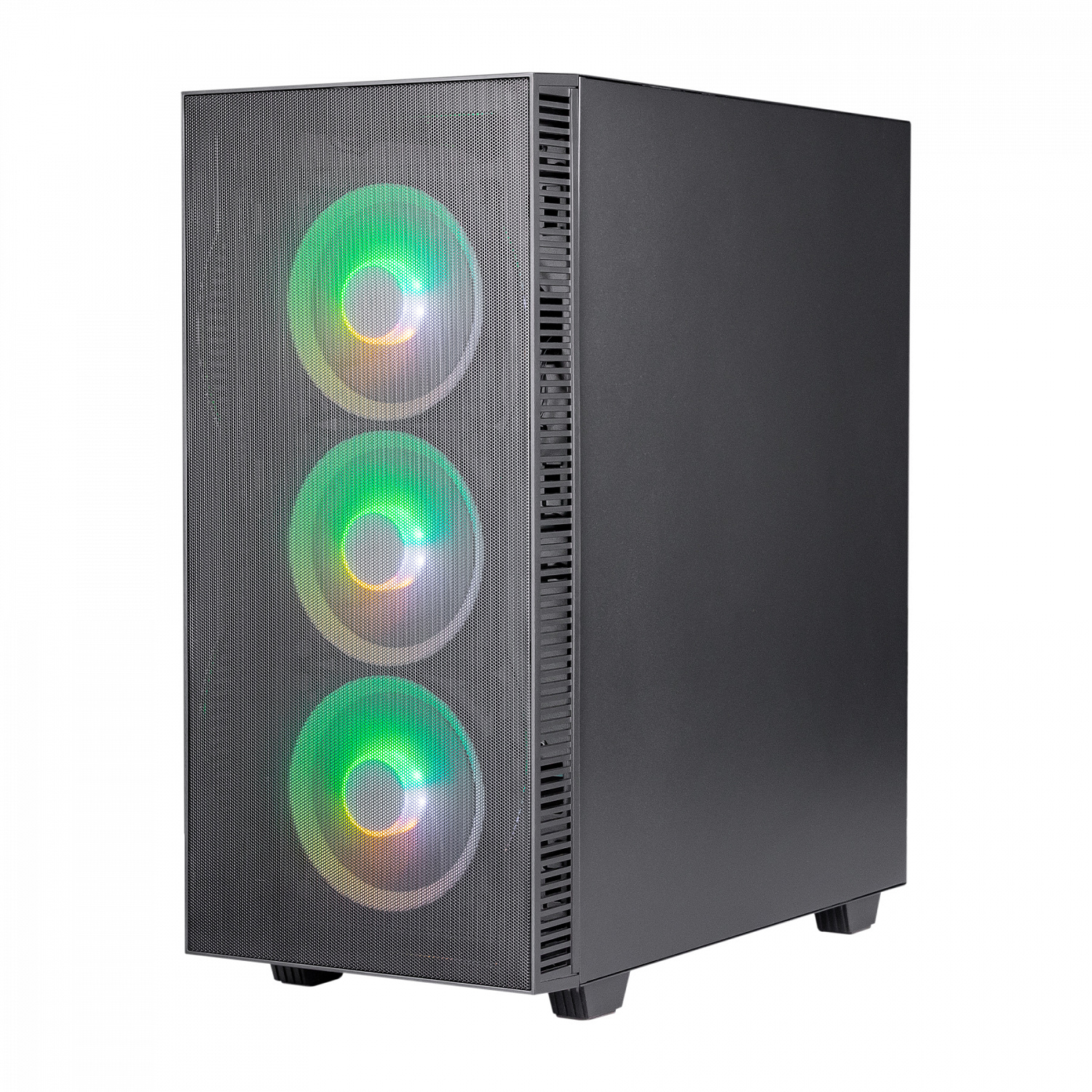 Корпус Prologix E123 Tempered Glass&Mesh Black | ARAGO