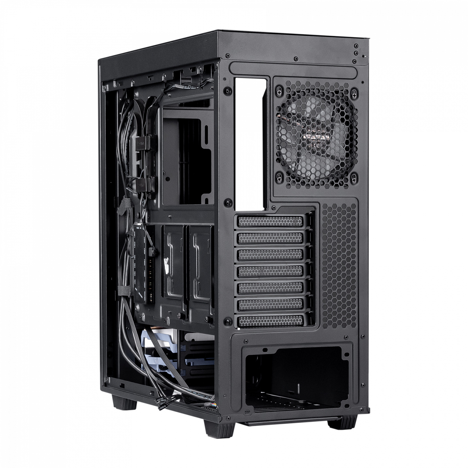 Корпус Prologix E122 Tempered Glass&Mesh Black | ARAGO