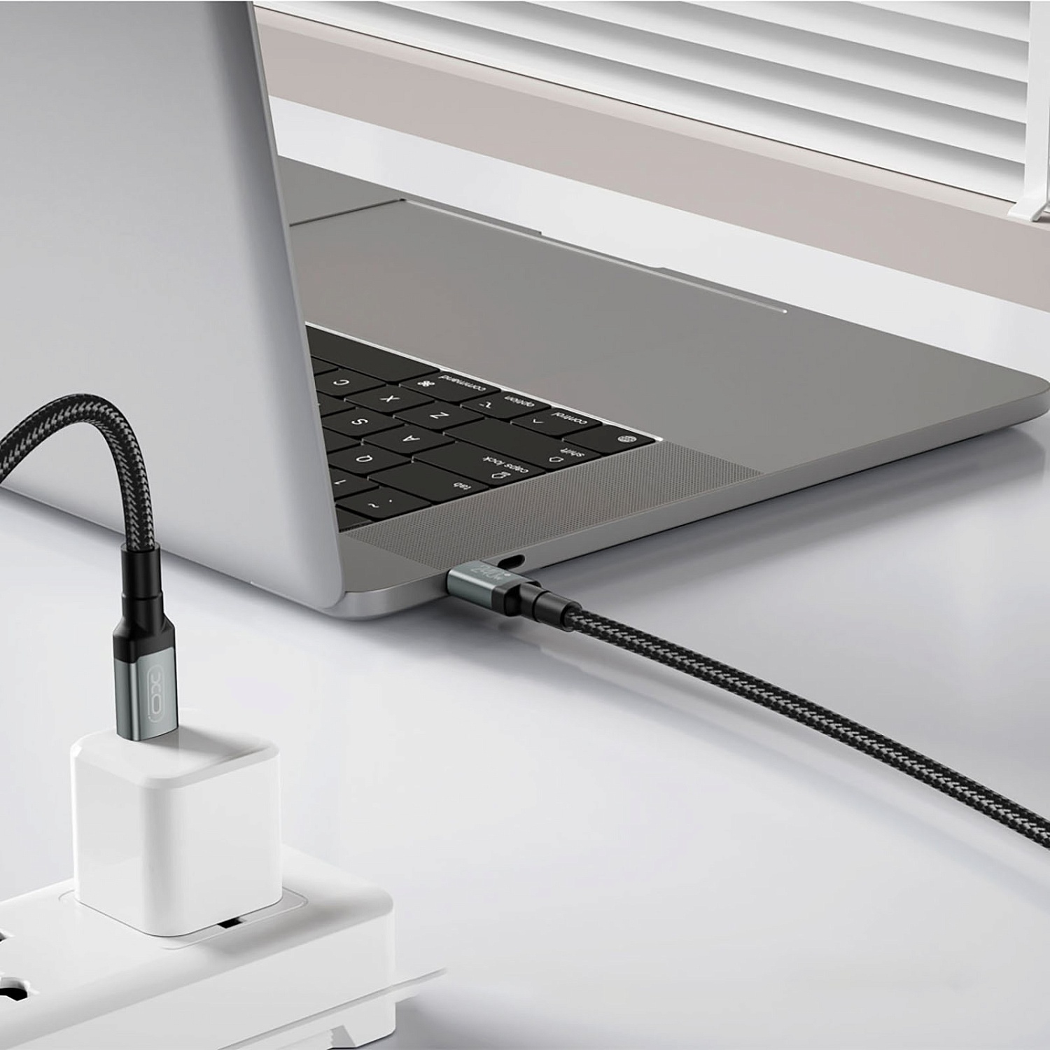 Кабель XO NBQ264A-CC USB Type-C - USB Type-C (M/M), 1 м, Black (NB-Q264A-CC.black) | ARAGO