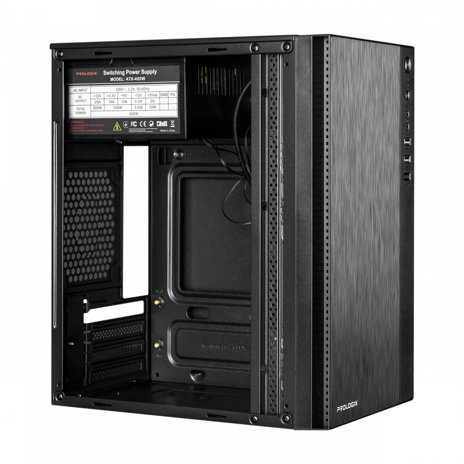 Корпус Prologix E124 400W Black | ARAGO