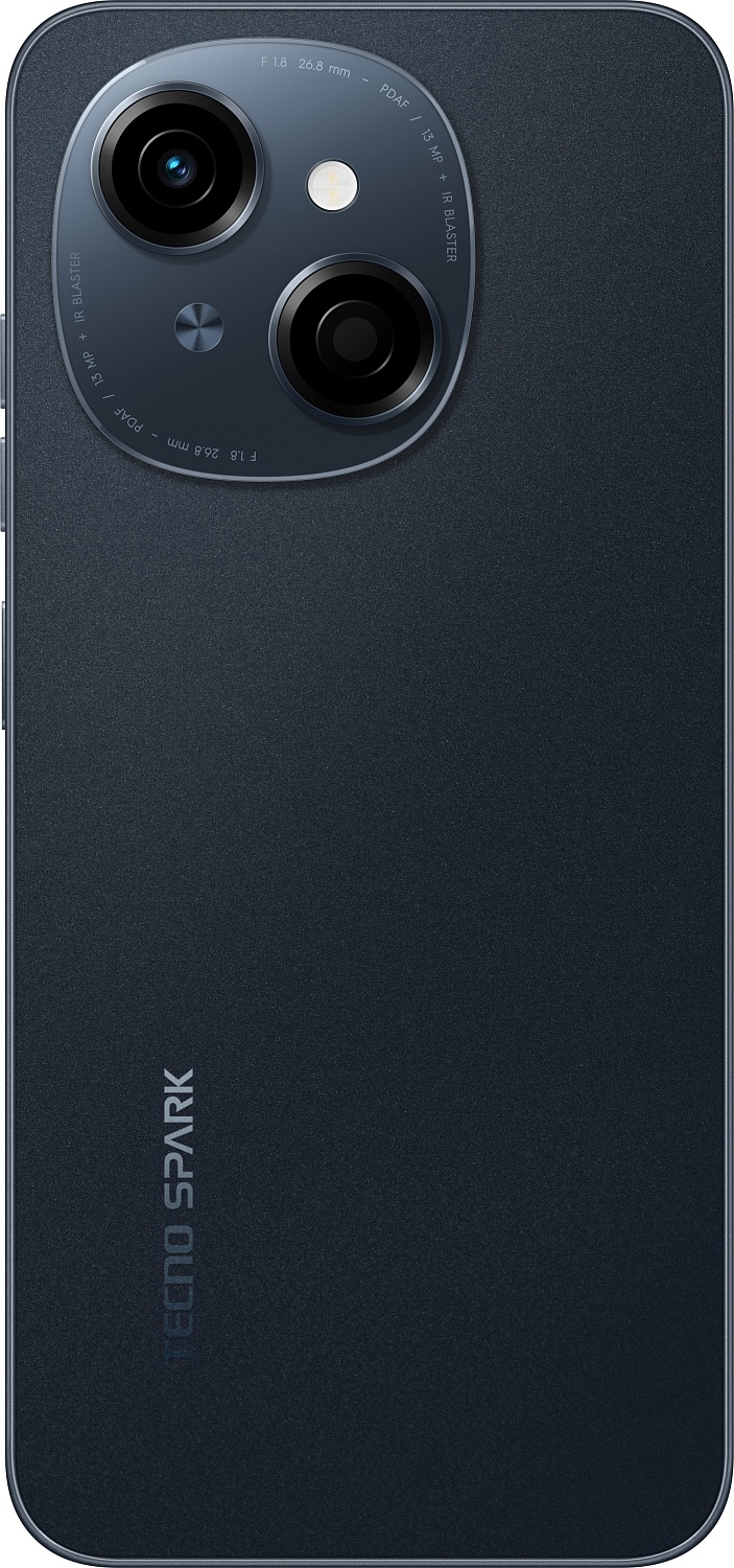Смартфон Tecno Spark Go 1 (KL4) 4/64GB Startrail Black (4894947036439) | ARAGO