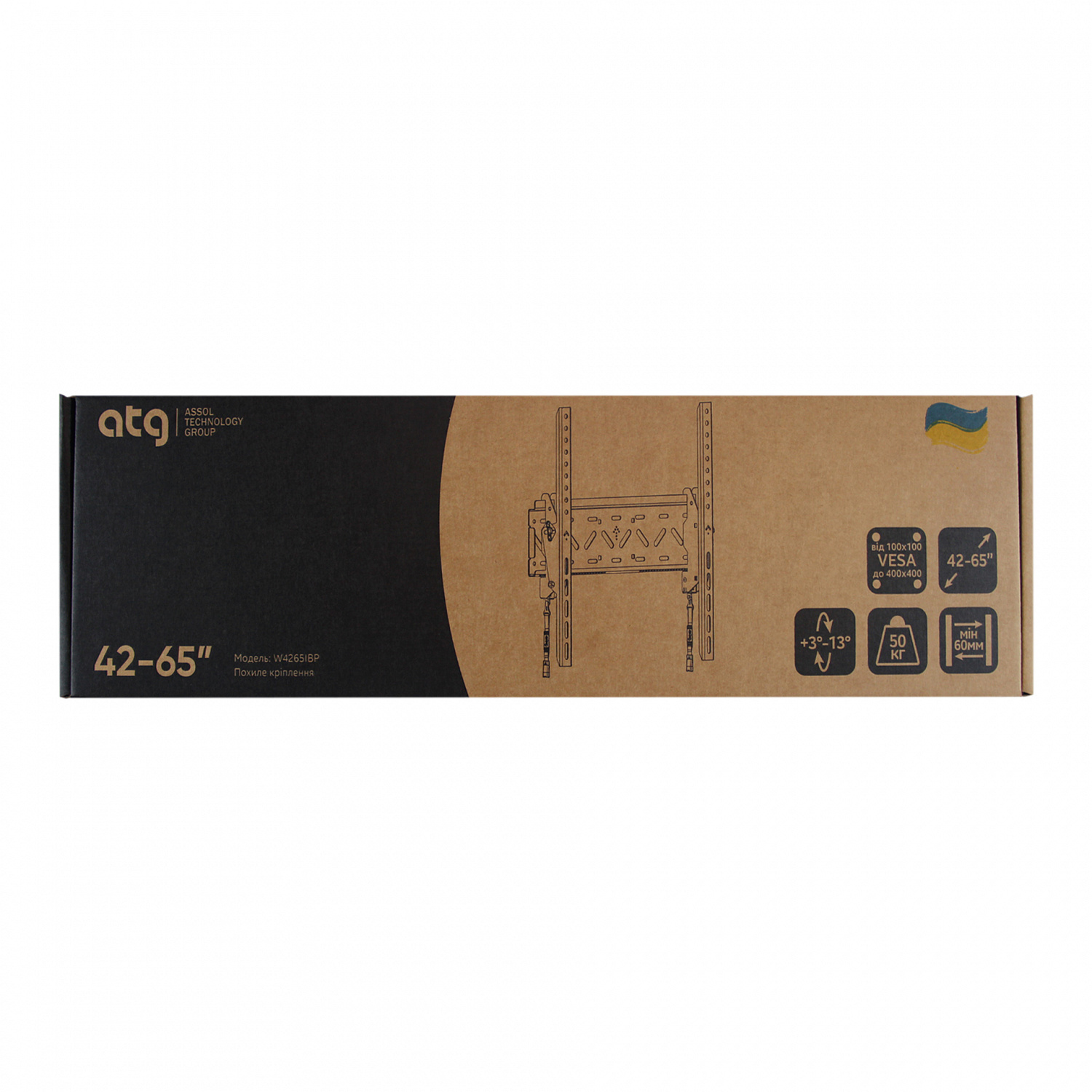 картинка Кронштейн ATG W4265IBP (4820276050075) (VESA400х400) от магазина Компания+