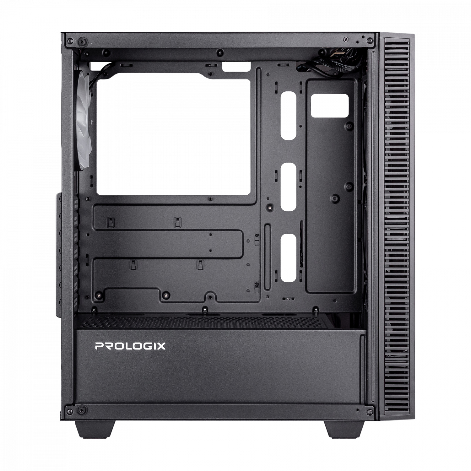 Корпус Prologix E123 Tempered Glass&Mesh Black | ARAGO