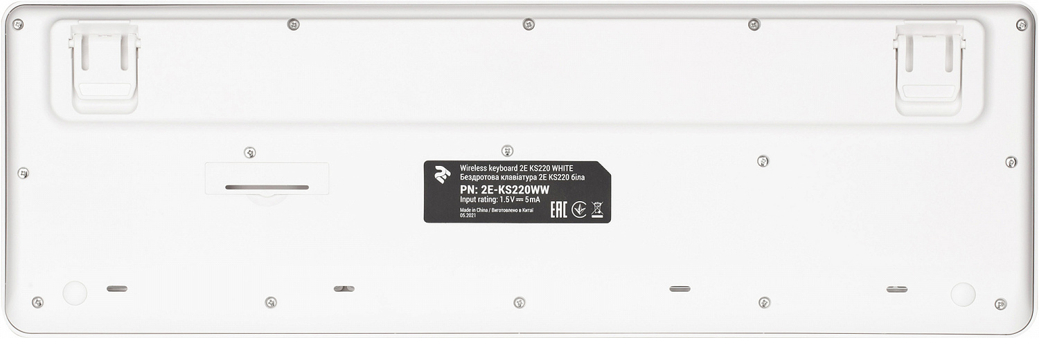 Клавіатура бездротова 2E KS220 WL Ukr White (2E-KS220WW) | ARAGO