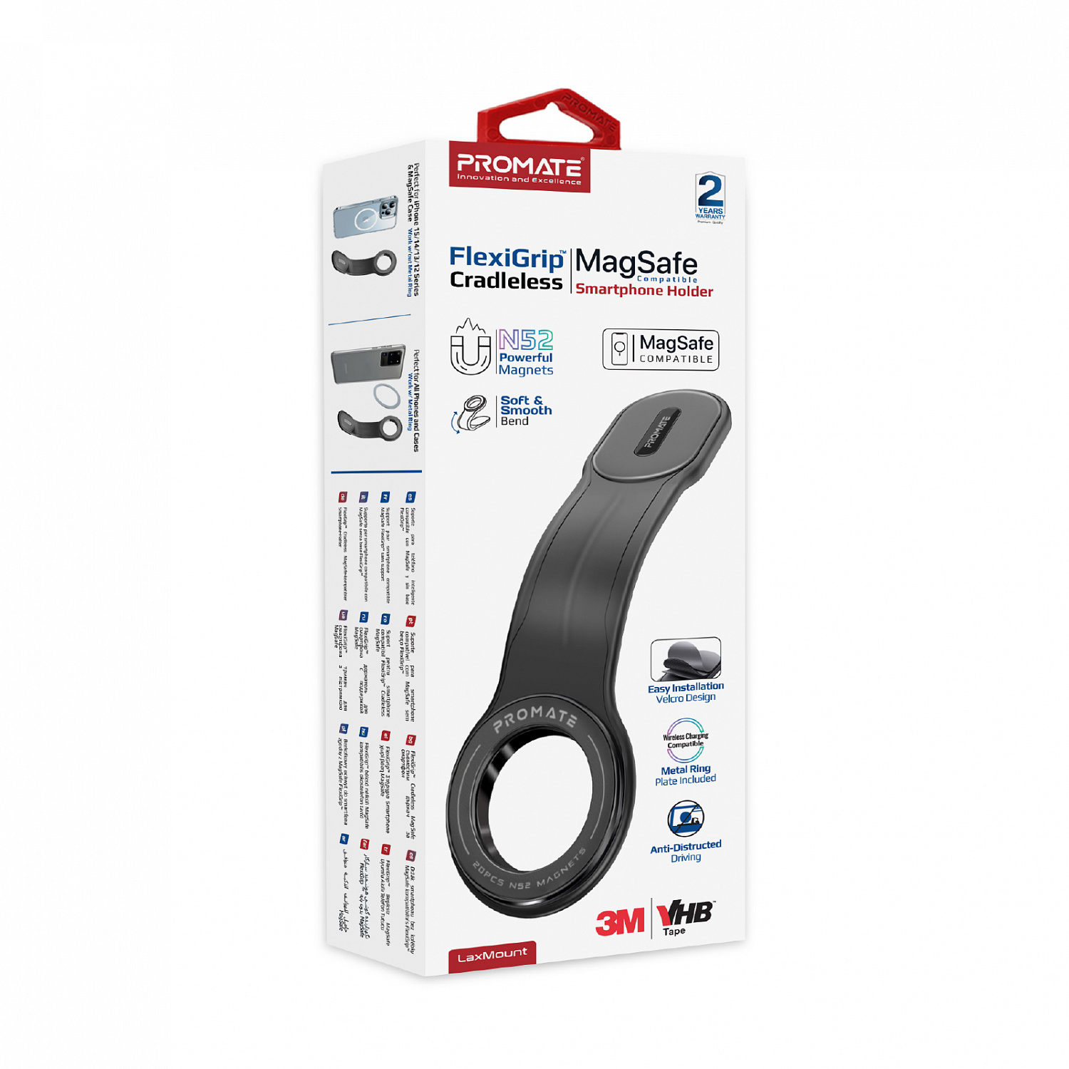 Тримач автомобільний Promate Laxmount Black | ARAGO