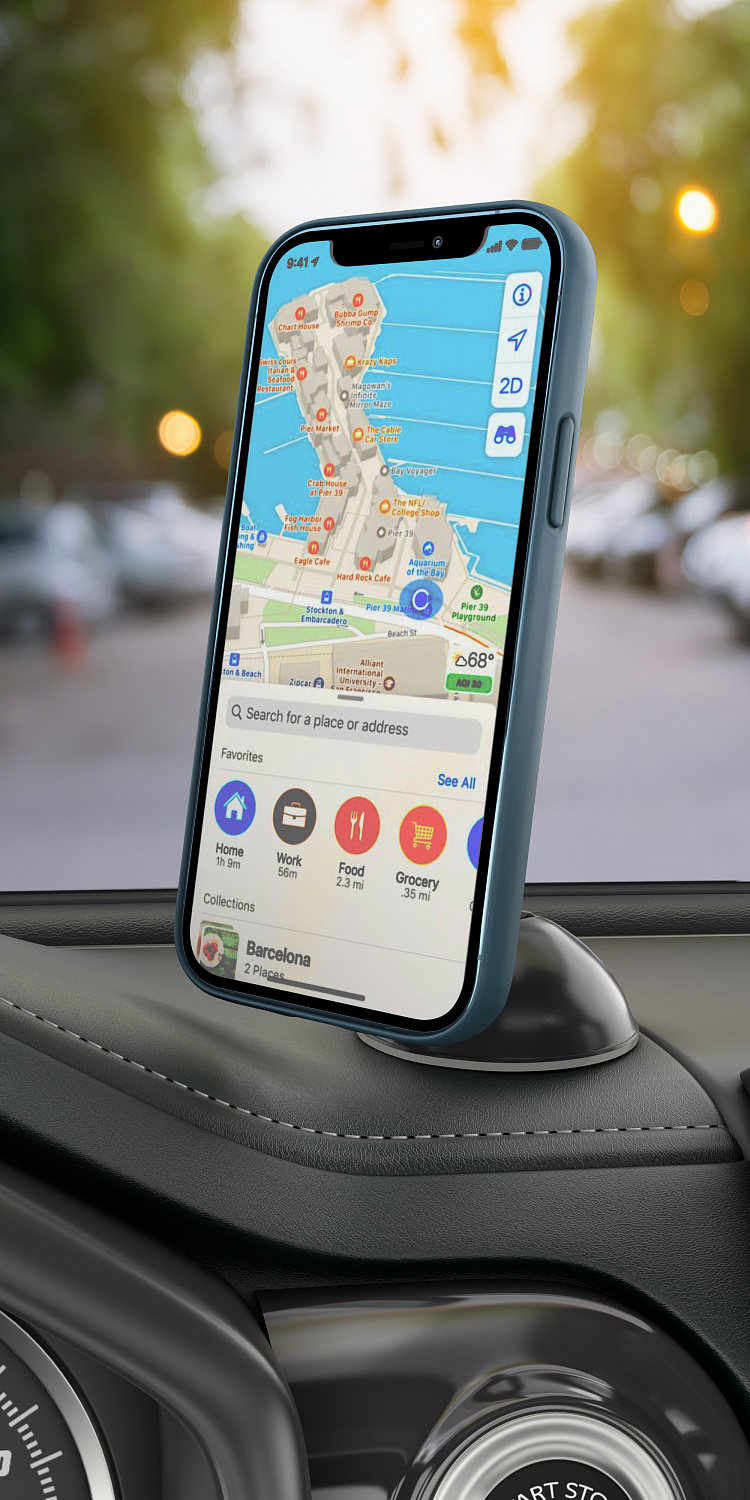 Тримач магнітний універсальний Luxe Cube чорний (4826668690010) | ARAGO