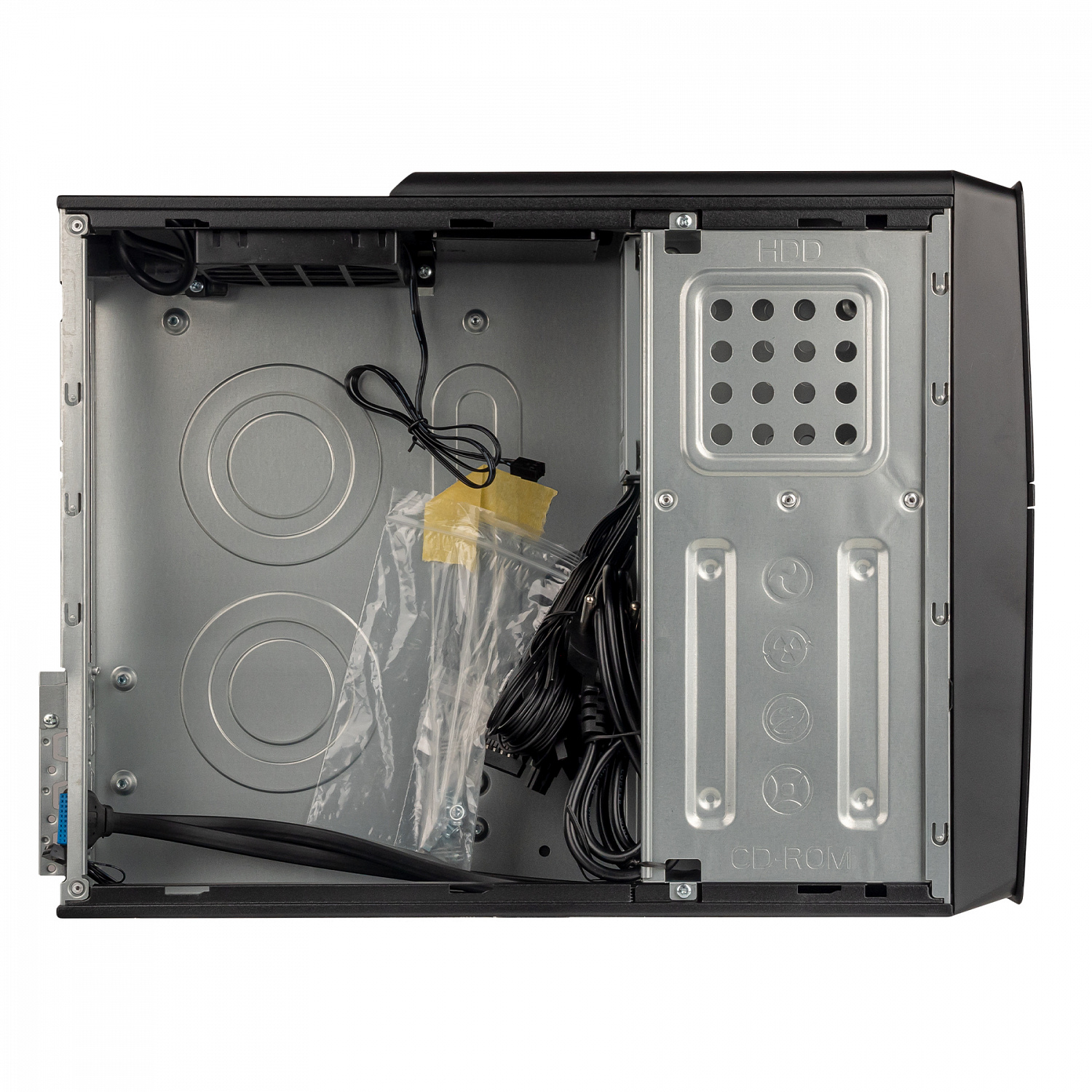 Корпус Prologix E106 Slim Black Door 400W | ARAGO