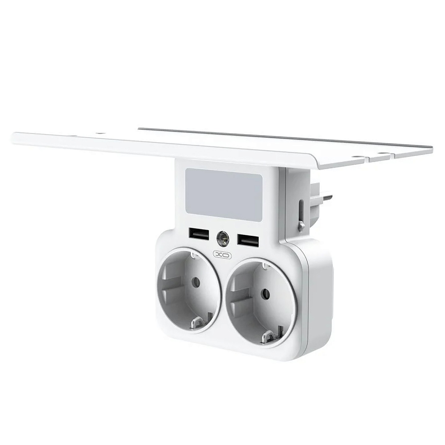 Мережевий зарядний пристрій XO WL09 (2 розетки 4000W; 2USB 2.4A) White (WL09.white) | ARAGO
