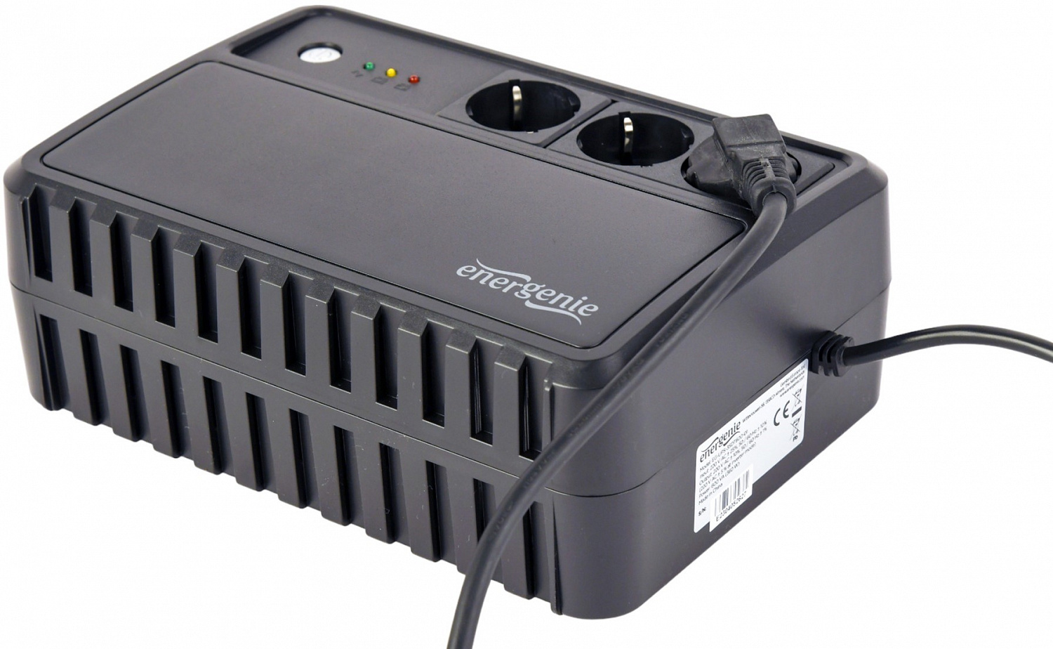 Джерело безперебійного живлення EnerGenie EG-UPS-3SDT600-01 600VA | ARAGO