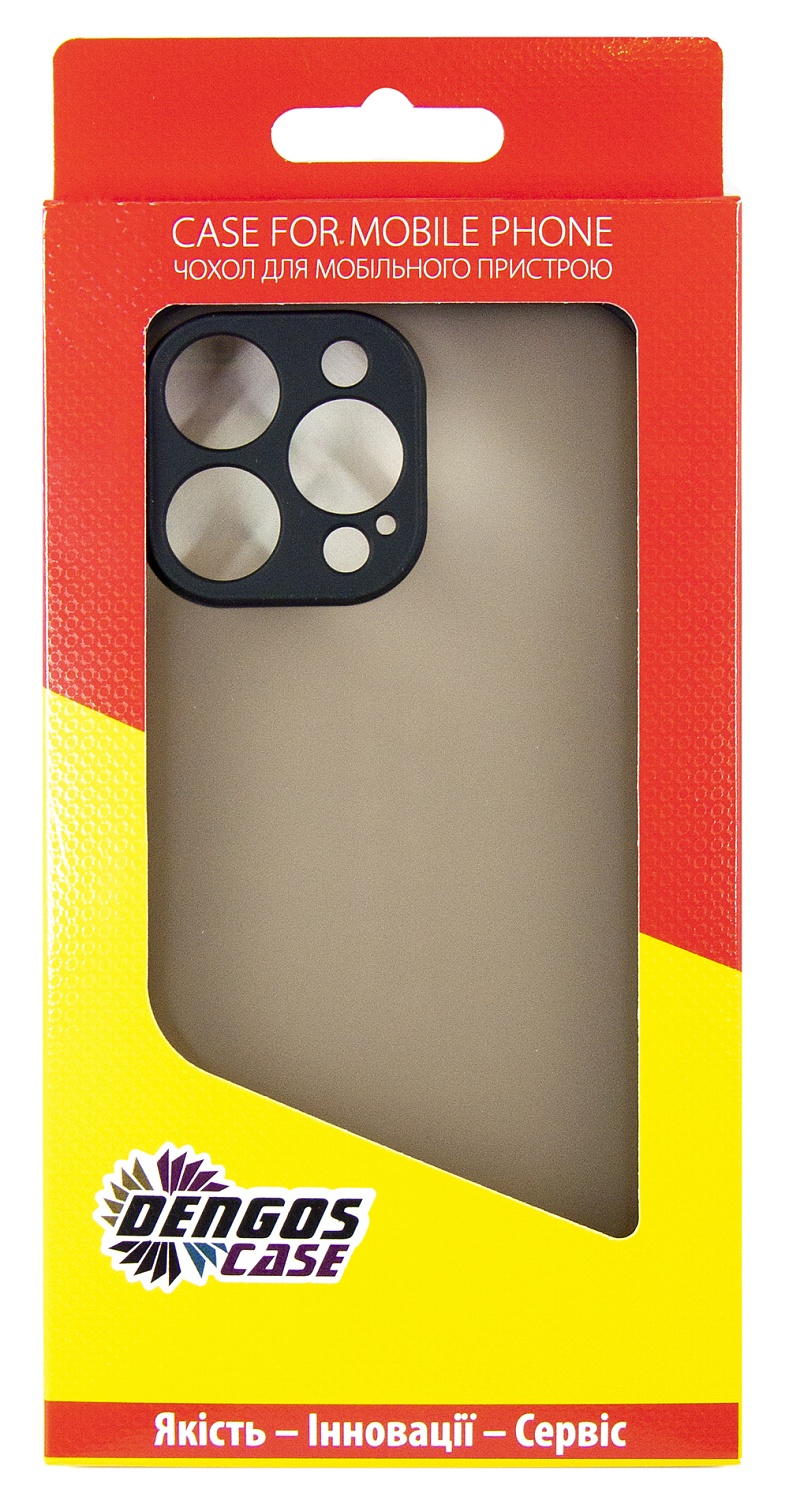Чохол-накладка Dengos Matt для Apple iPhone 16 Pro Max Black (DG-TPU-MATT-151) | ARAGO