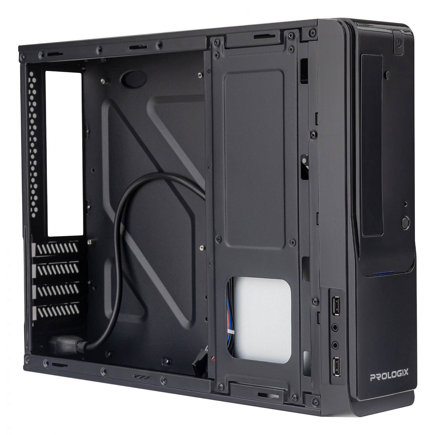 Корпус Prologix E100 Slim 400W Black | ARAGO
